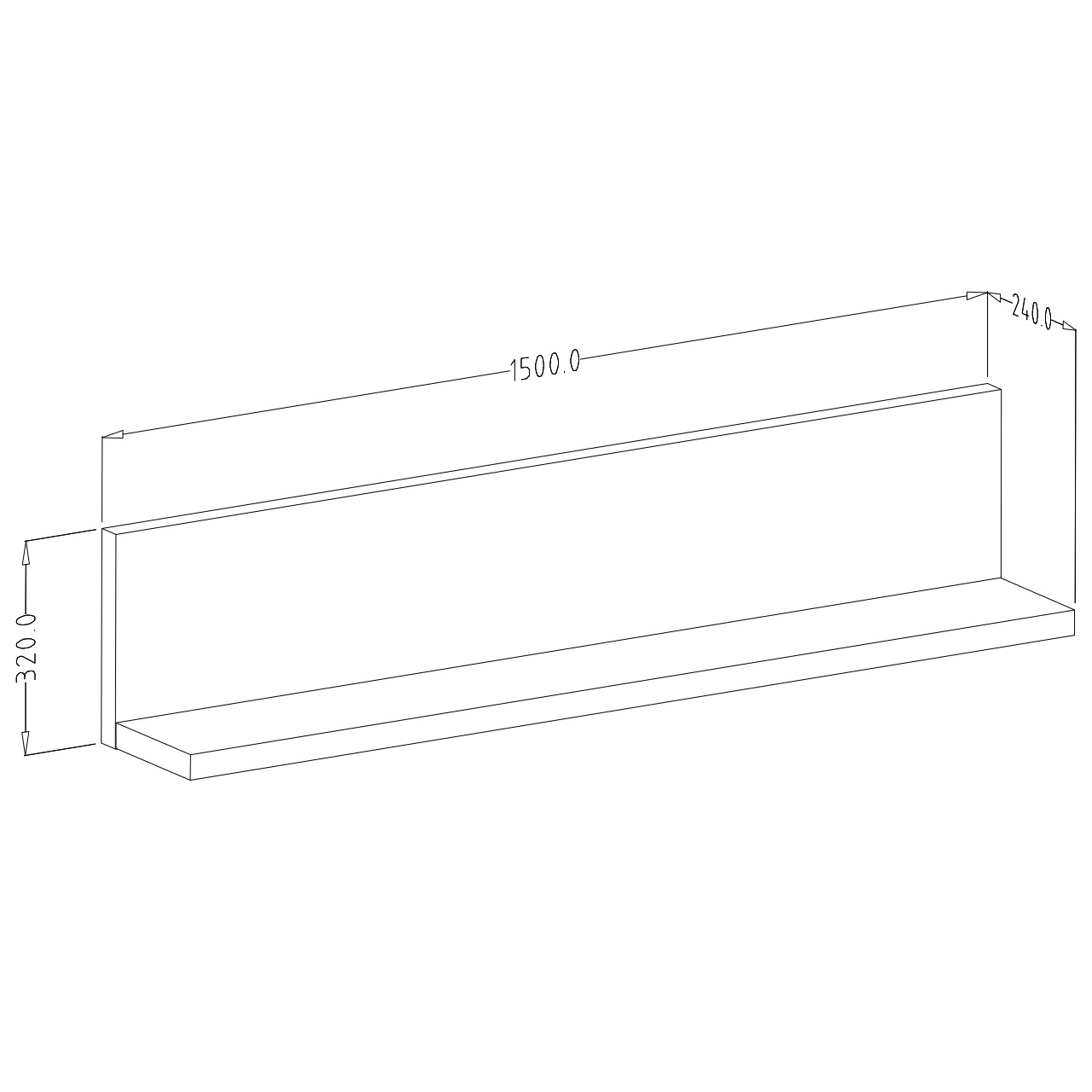 Półka TABO BT01 dąb lindberg - obrazek 4