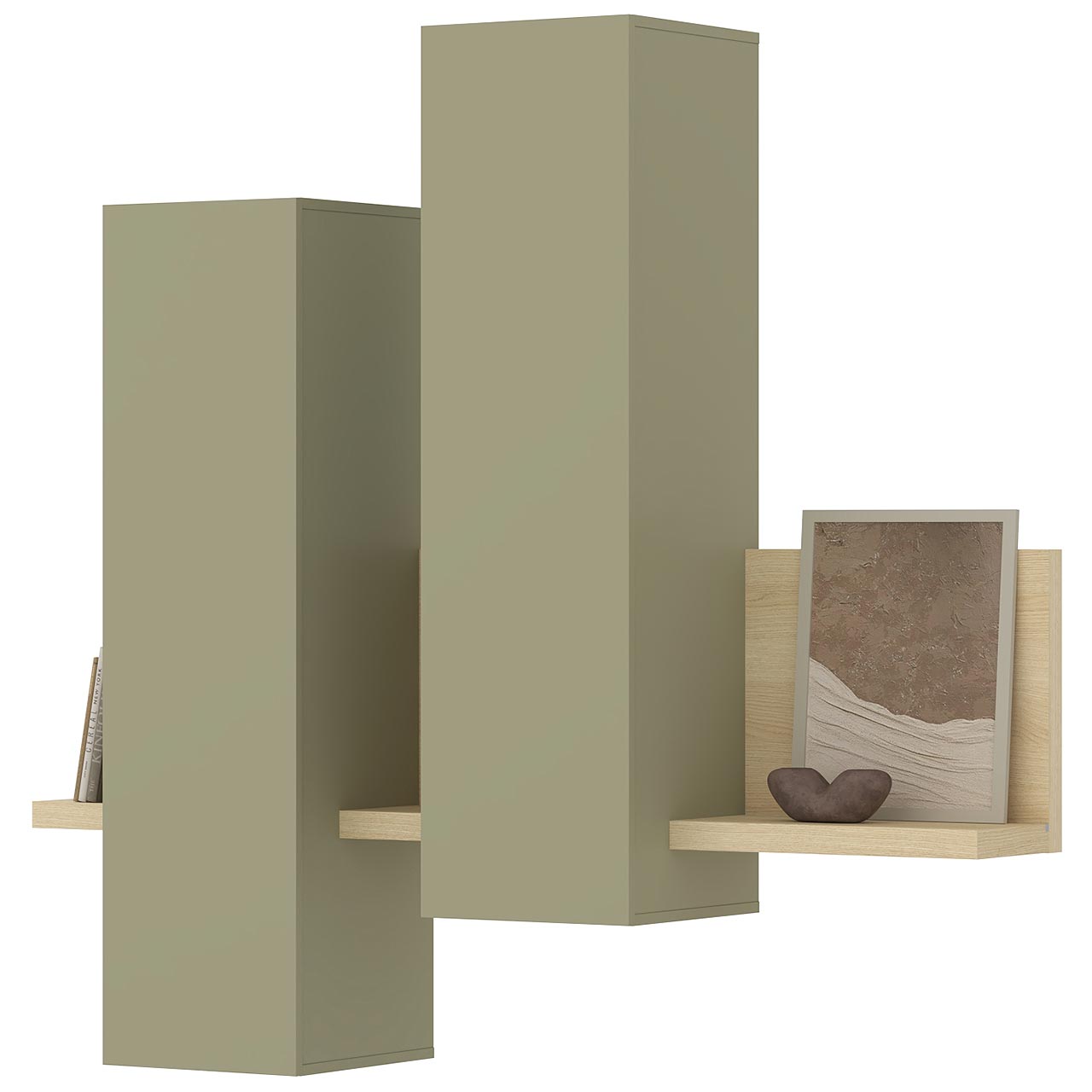 Witryna wisząca TABO BT04 dąb lindberg / eukaliptus - obrazek 4
