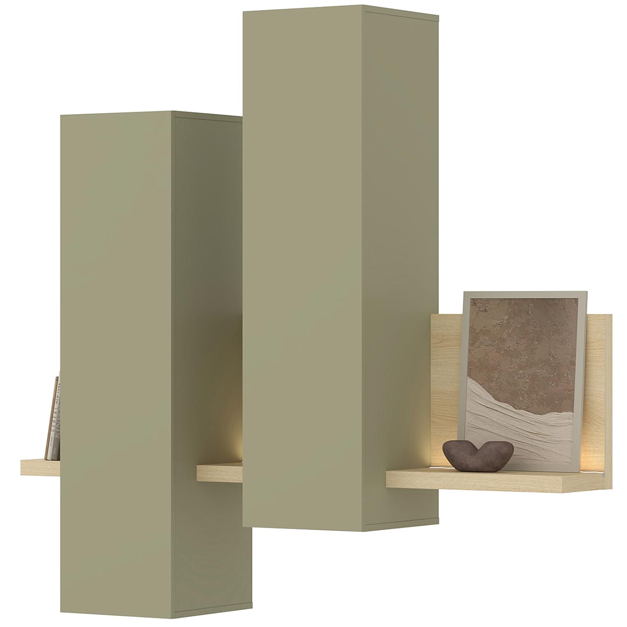 Witryna wisząca TABO BT04 dąb lindberg / eukaliptus - obrazek 5