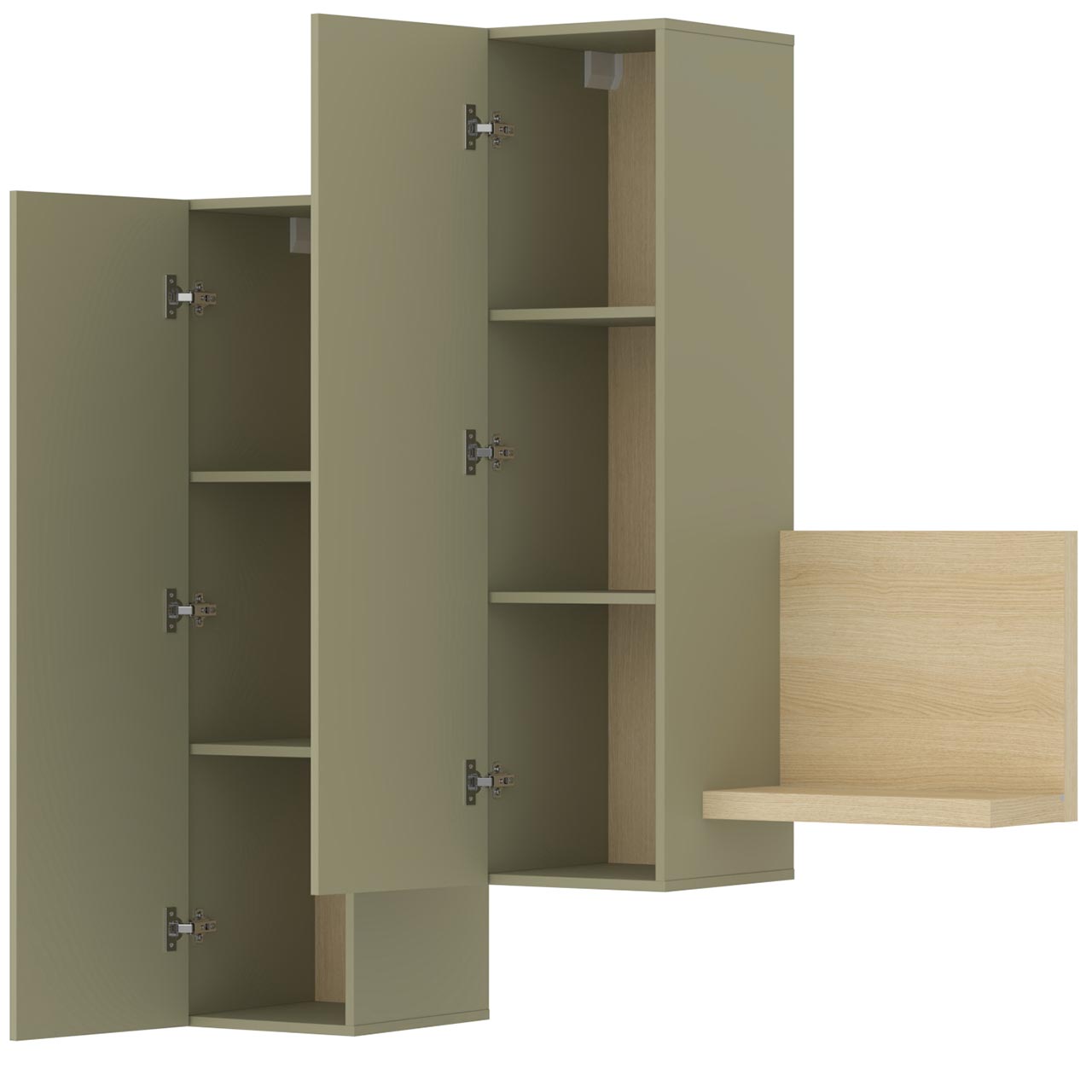 Witryna wisząca TABO BT04 dąb lindberg / eukaliptus - obrazek 6
