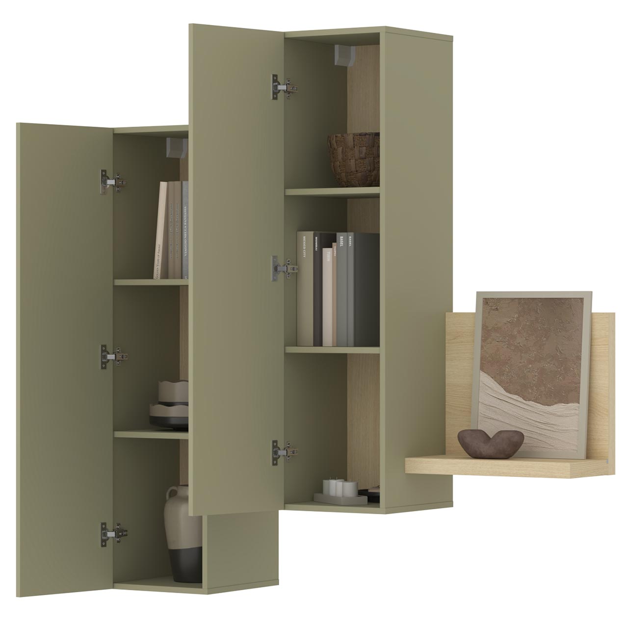 Witryna wisząca TABO BT04 dąb lindberg / eukaliptus - obrazek 7