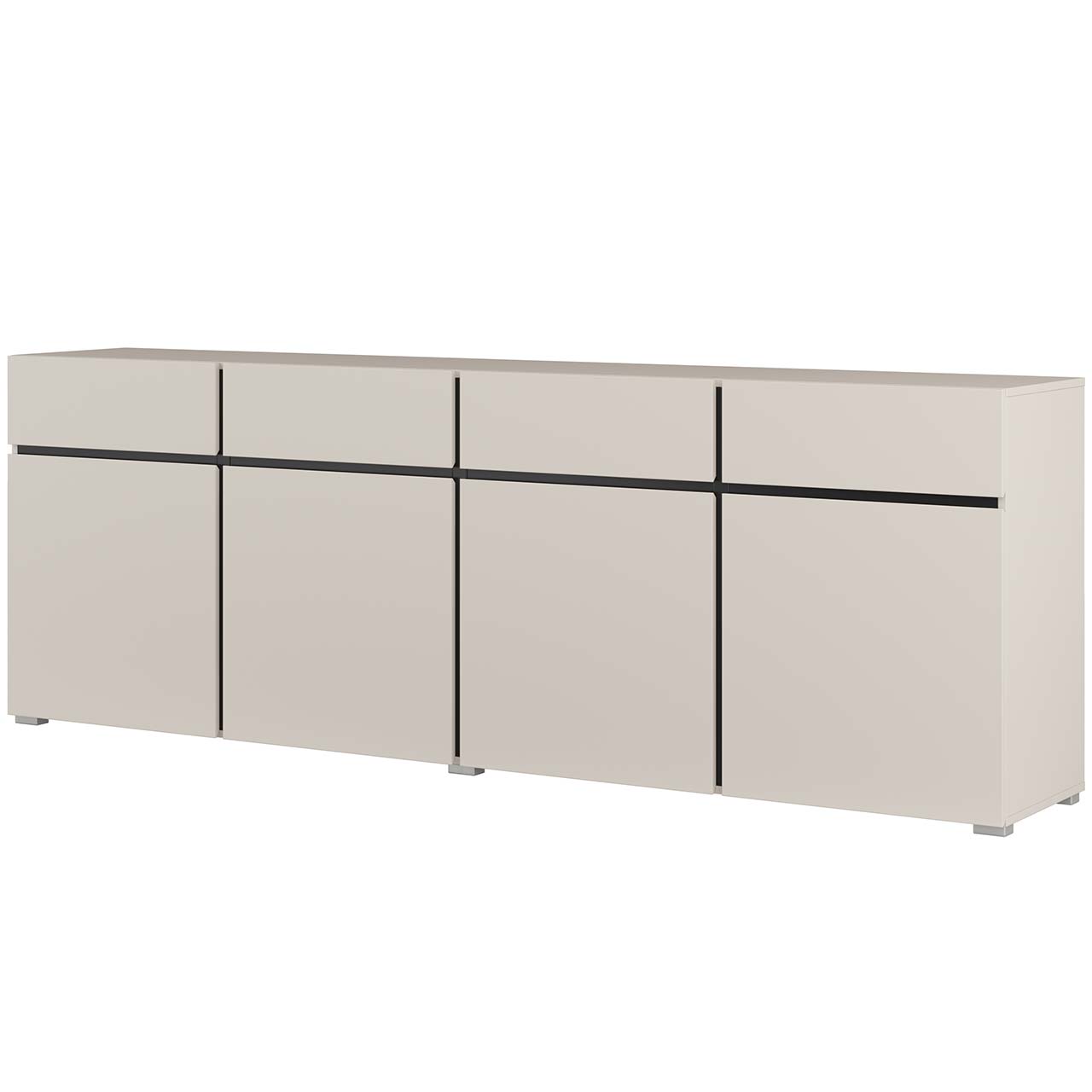 Komoda CROSI 25 kaszmir / czarny