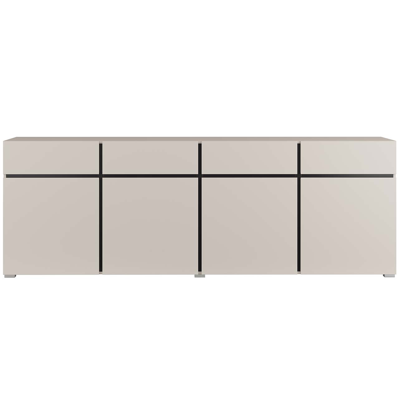 Komoda CROSI 25 kaszmir / czarny - obrazek 4