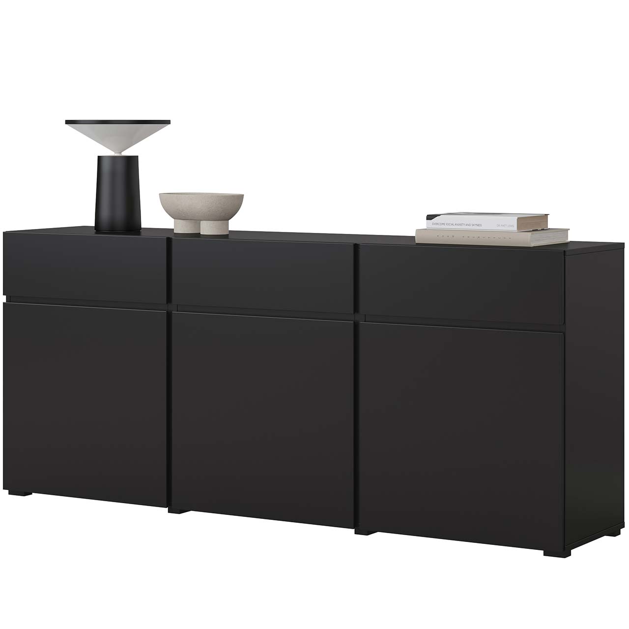 Komoda CROSI 43 czarny - obrazek 3