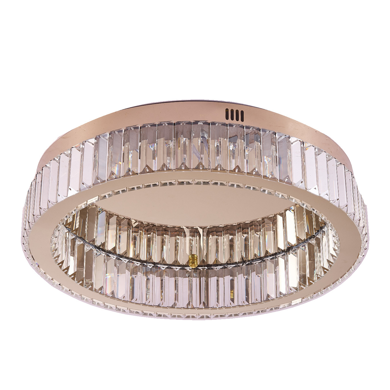 Plafon ledowy APOLLO 50 cm - złoty plafon LED, kryształowy - obrazek 7