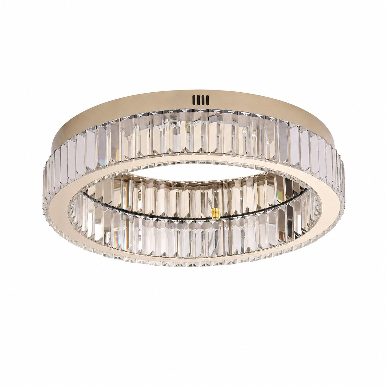 Plafon ledowy APOLLO 50 cm - złoty plafon LED, kryształowy - obrazek 9