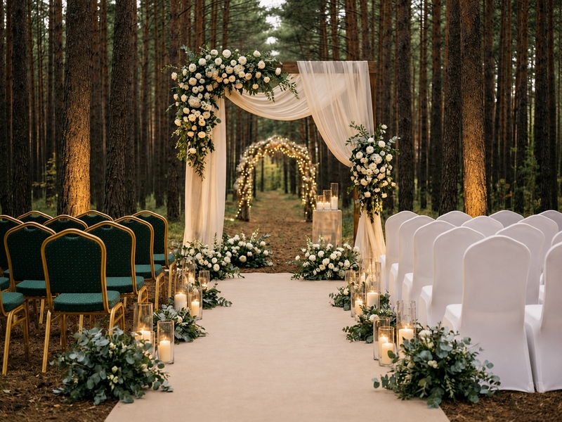 Zestaw 6 krzeseł bankietowych HEKATE + 6 pokrowców WEDING - obrazek 5