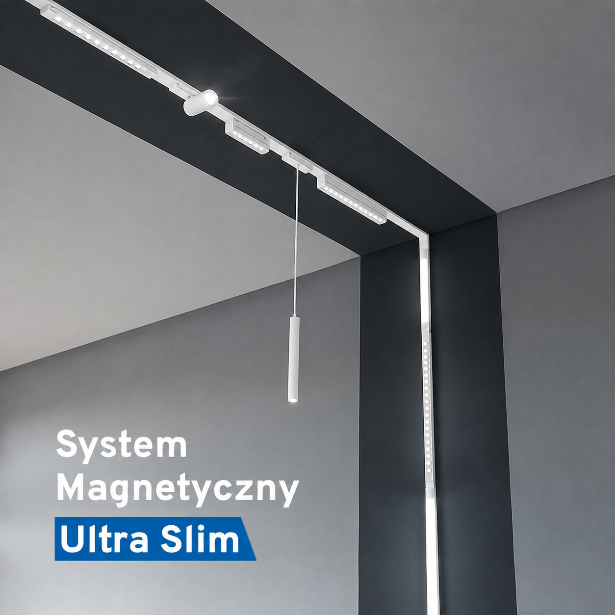Szyna magnetyczna Ultra Slim LL-35B 100cm biały - obrazek 5