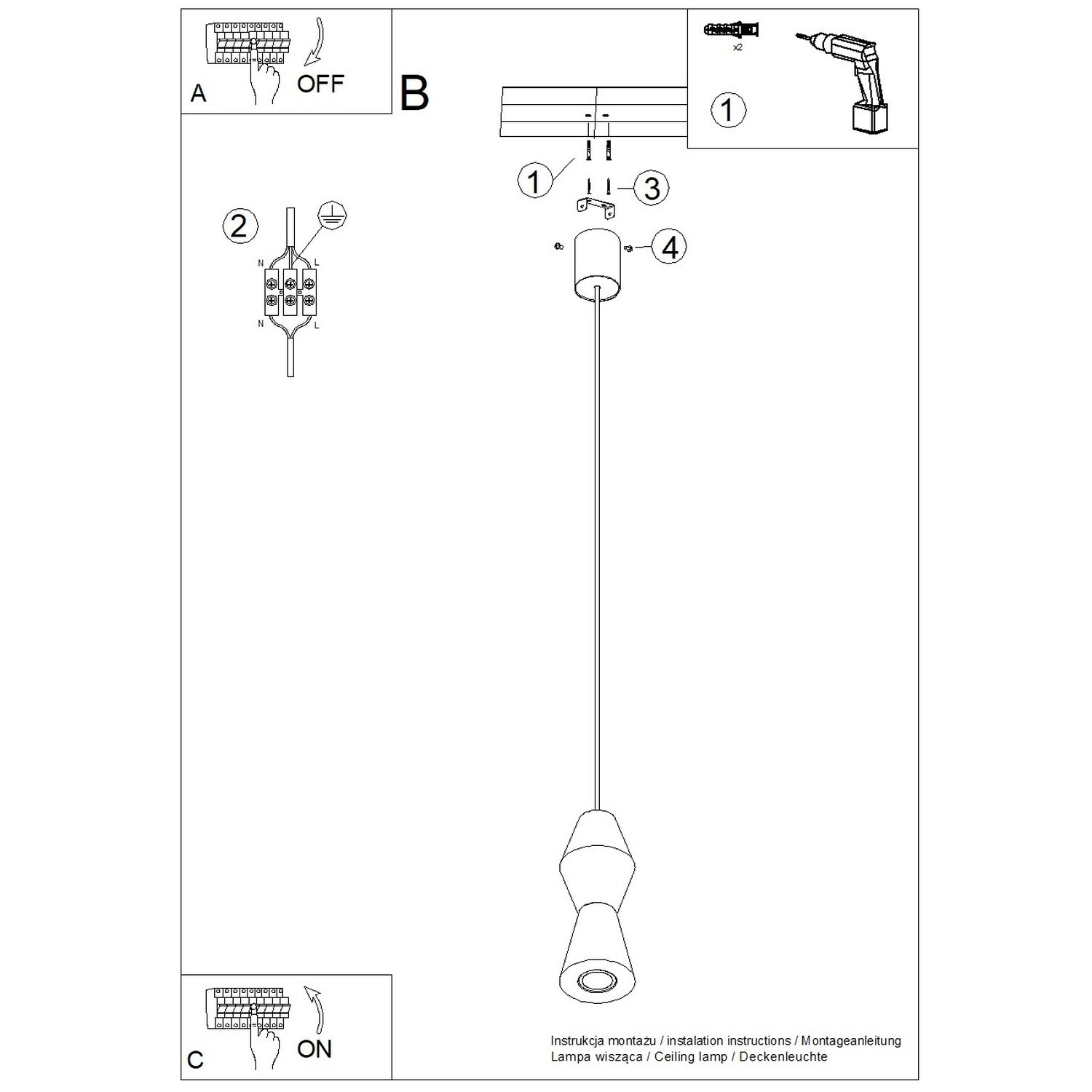Lampa wisząca KUBBE mała R - obrazek 12