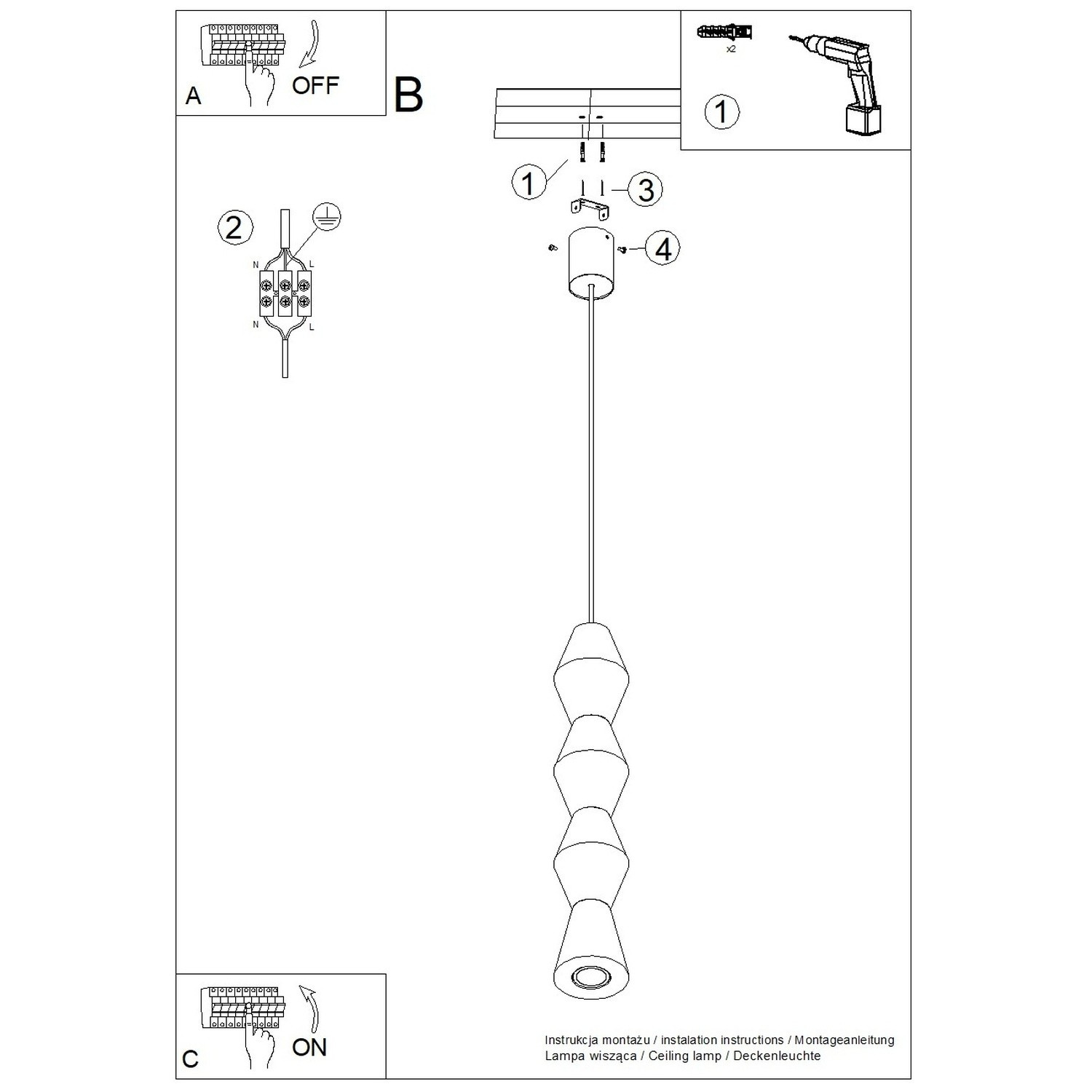 Lampa wisząca KUBBE duża R - obrazek 12