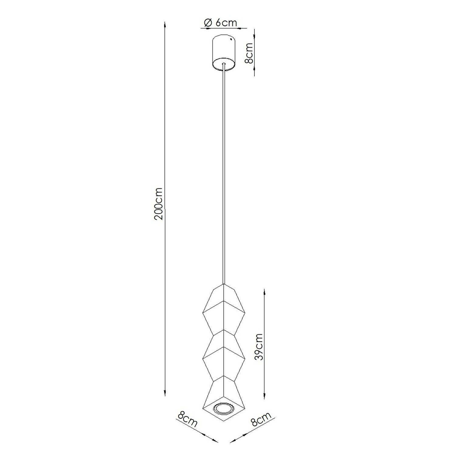Lampa wisząca KUBBE średnia S - obrazek 11