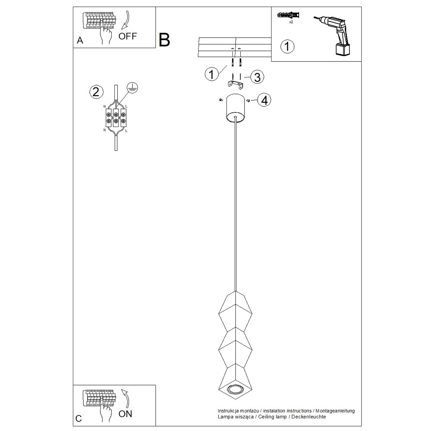 Lampa wisząca KUBBE średnia S - obrazek 12