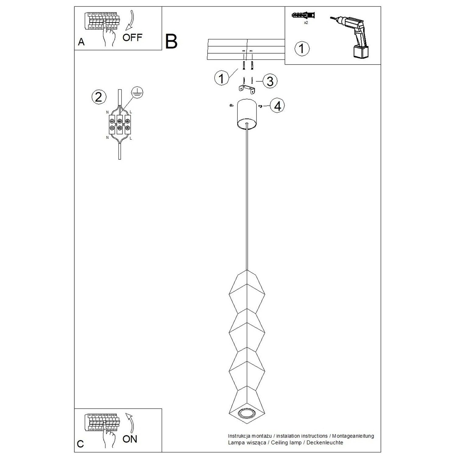 Lampa wisząca KUBBE duża S - obrazek 12