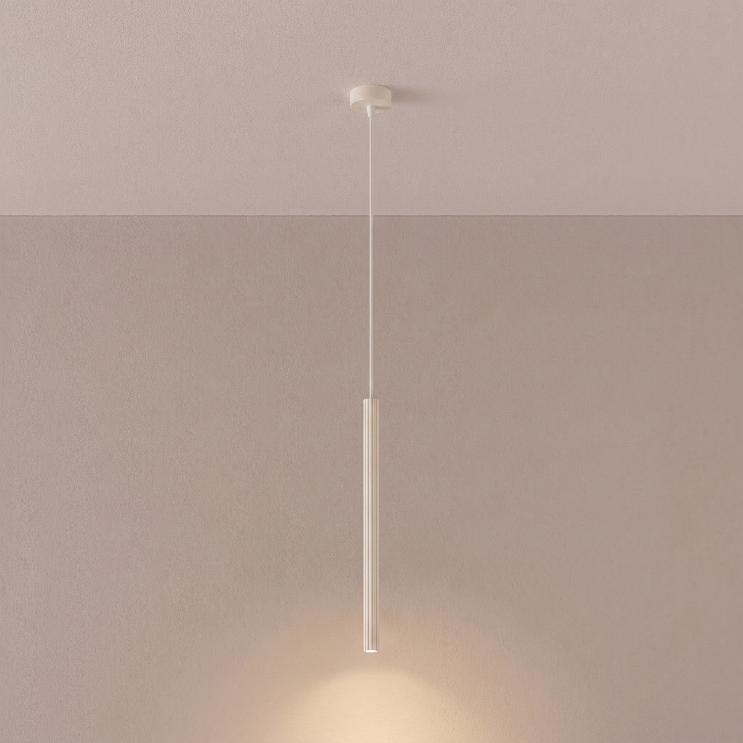 Lampa wisząca ARCHE 1 beżowa - obrazek 4