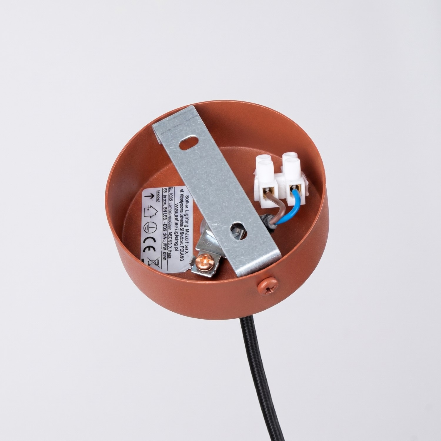 Lampa wisząca ARCHE 1 ochra czerwona - obrazek 5
