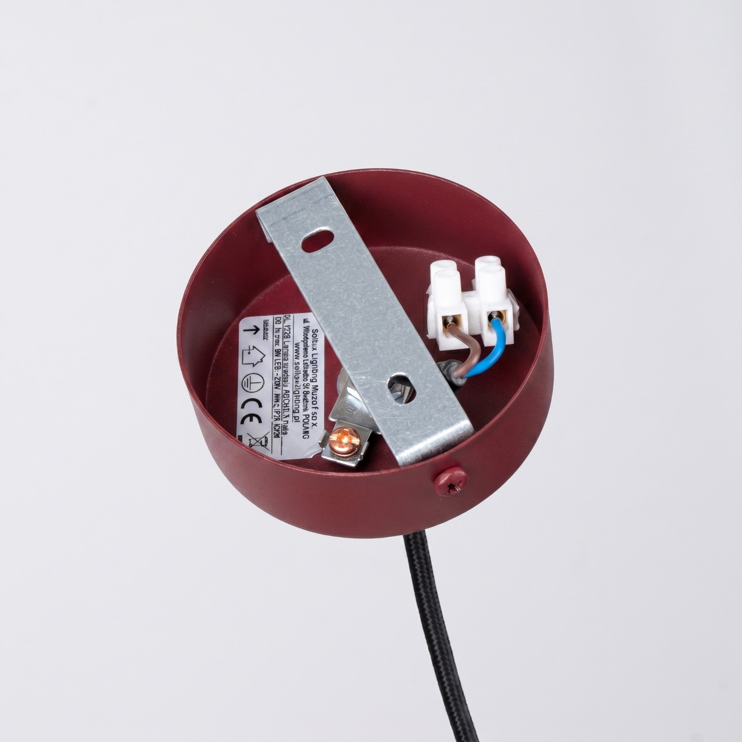 Lampa wisząca ARCHE 1 burgund - obrazek 5