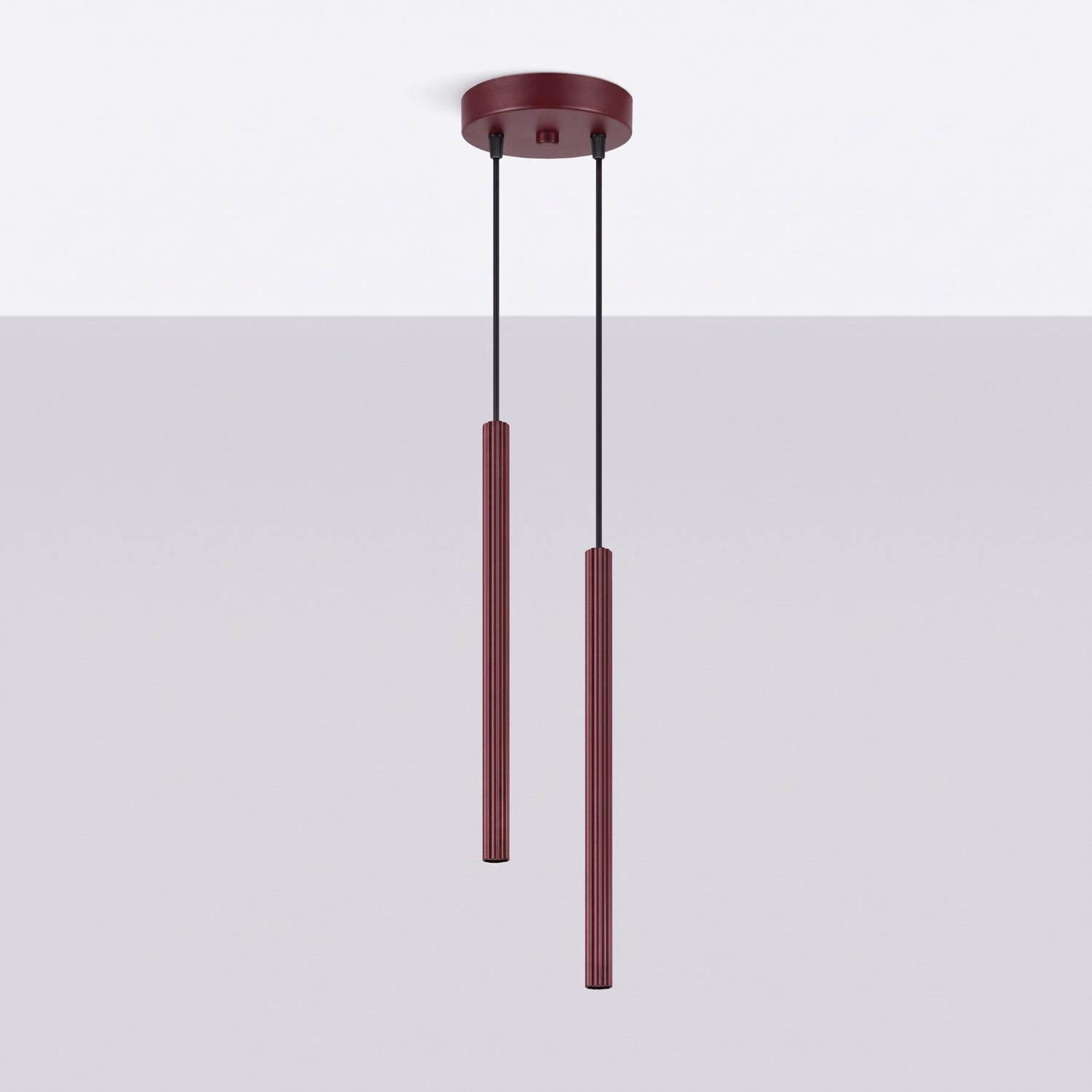 Lampa wisząca ARCHE 2P burgund - obrazek 3