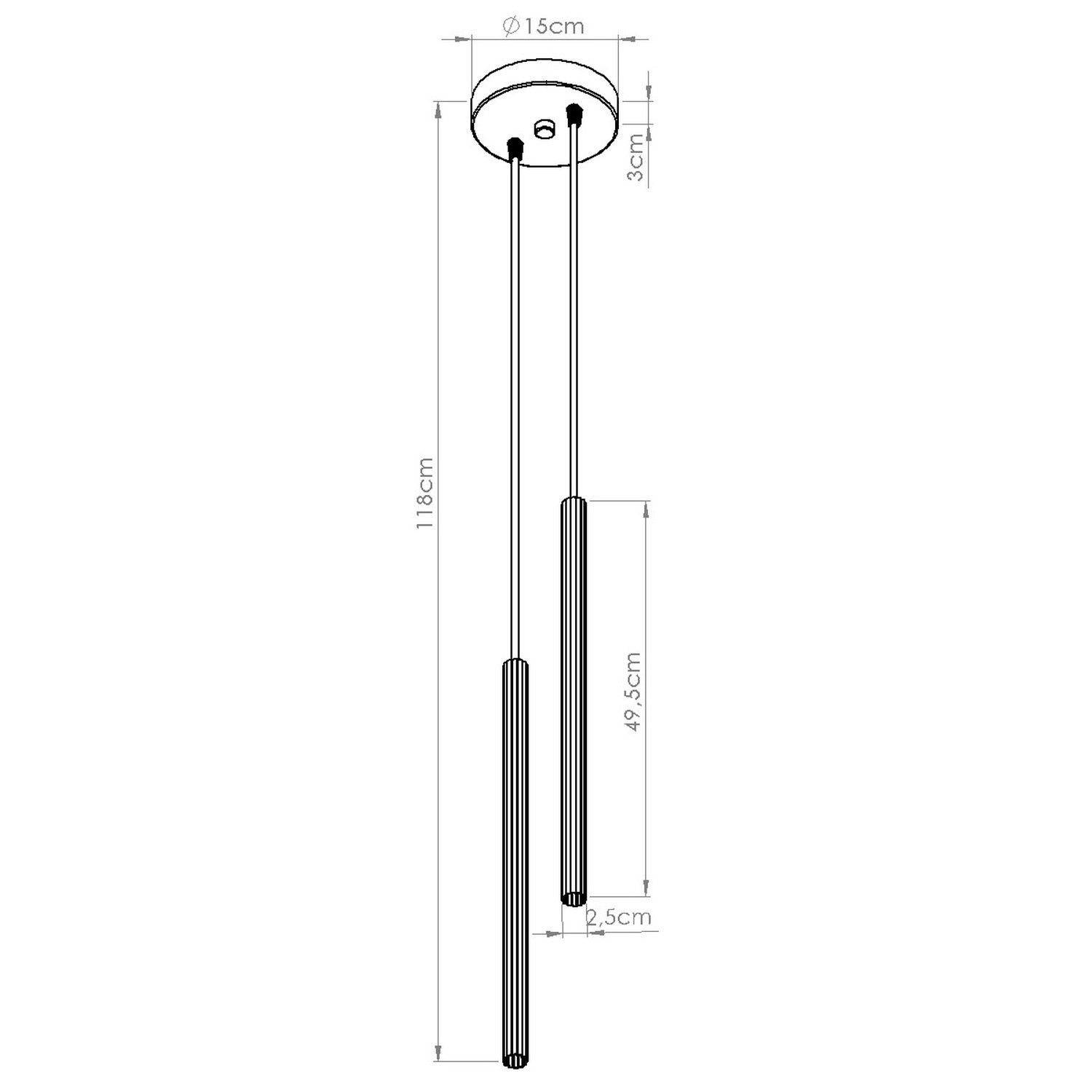 Lampa wisząca ARCHE 2P burgund - obrazek 11
