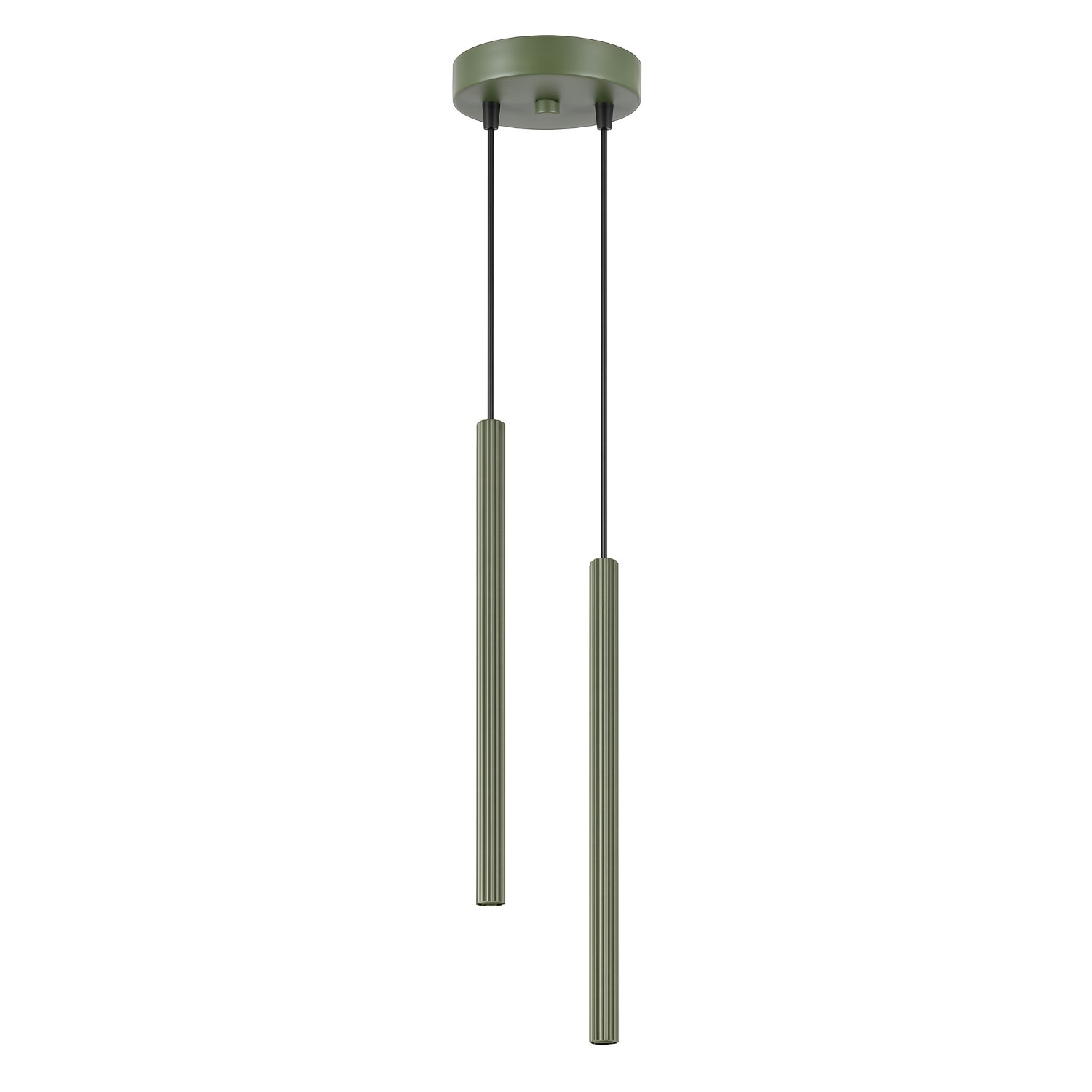 Lampa wisząca ARCHE 2P zielona oliwka