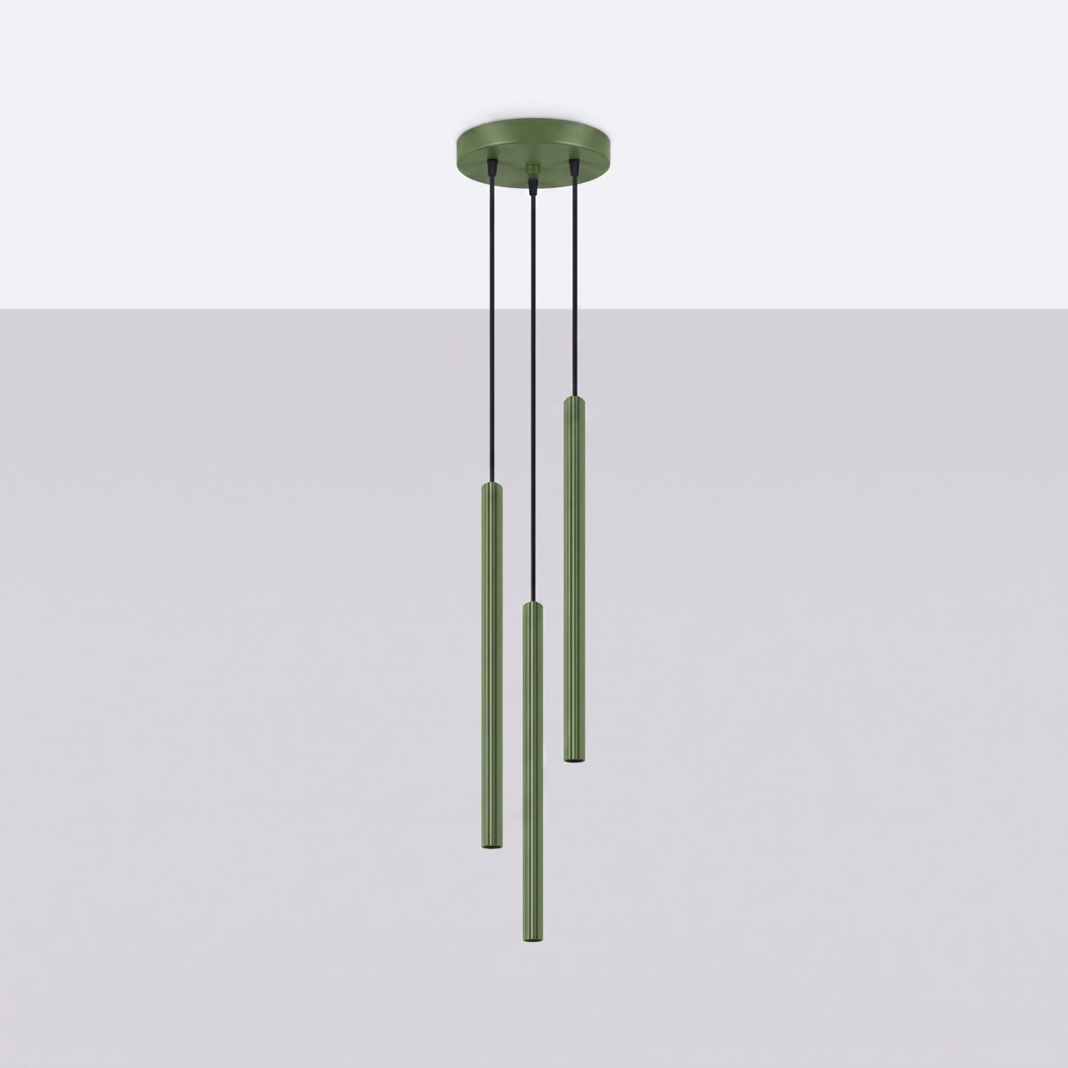 Lampa wisząca ARCHE 3P zielona oliwka - obrazek 3