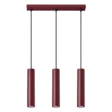 Lampa wisząca LAGOS 3L burgund