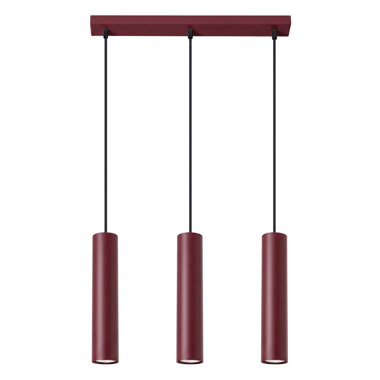Lampa wisząca LAGOS 3L burgund