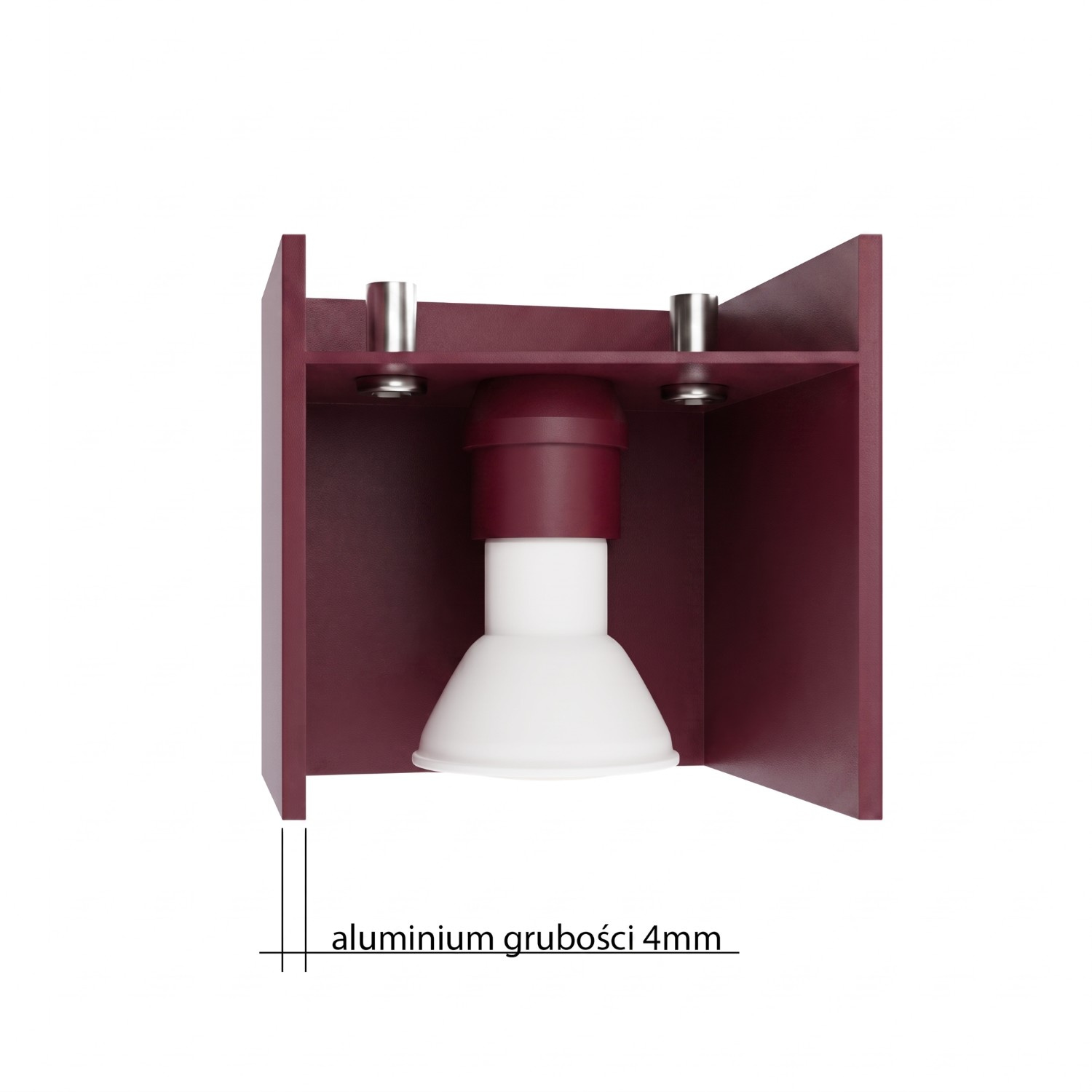 Plafon QUAD 1 burgund - obrazek 10