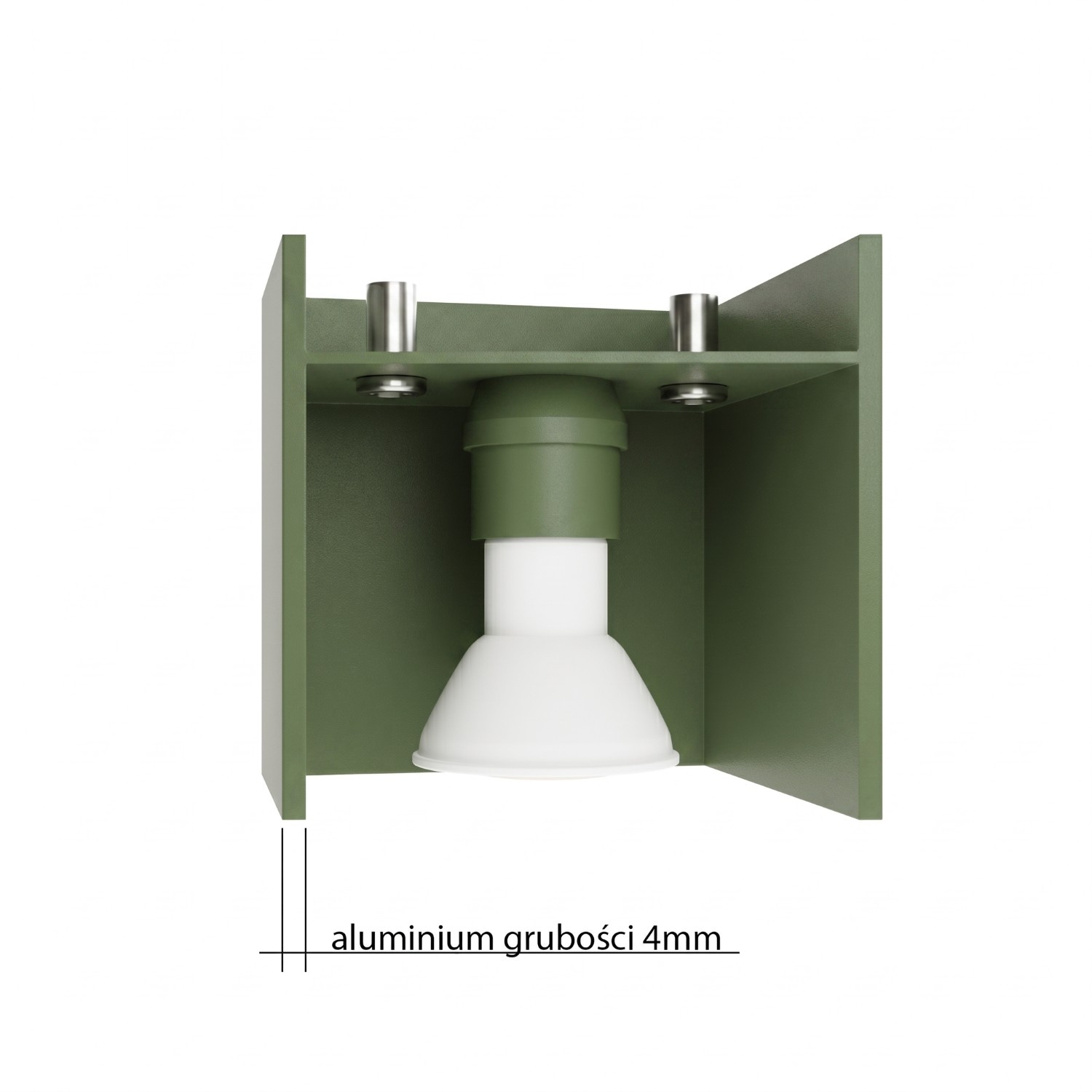 Plafon QUAD 1 zielona oliwka - obrazek 10