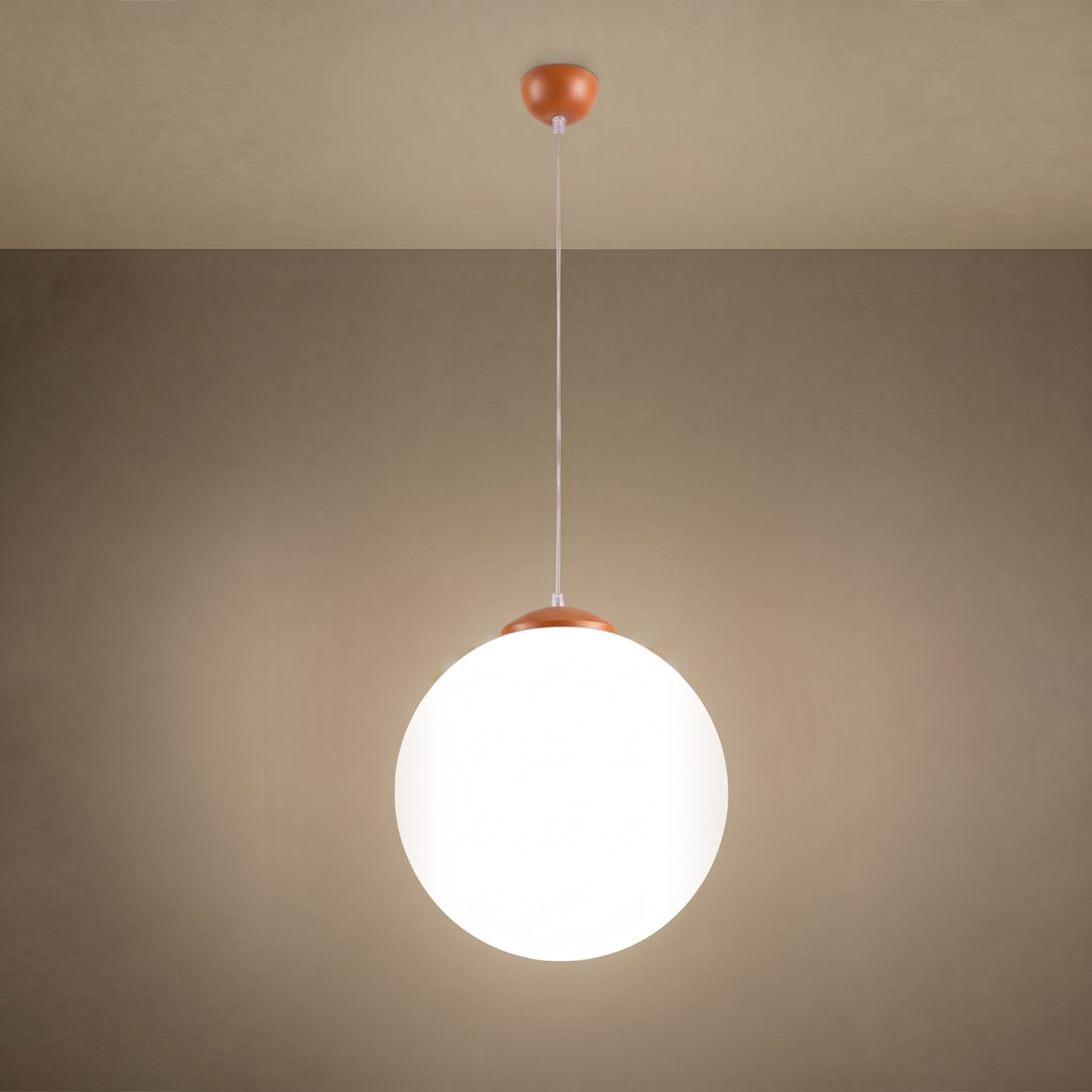 Lampa wisząca UGO 40 ochra czerwona - obrazek 4