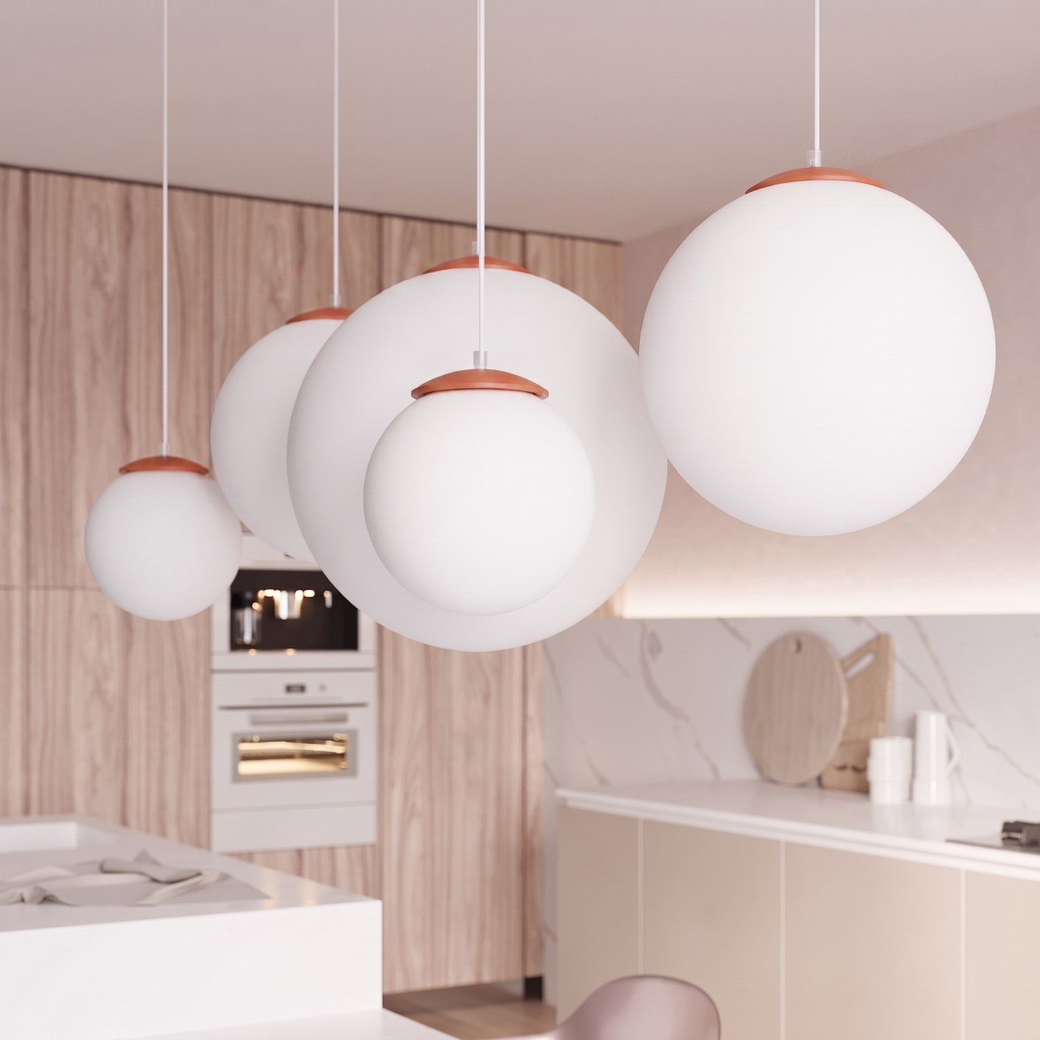 Lampa wisząca UGO 40 ochra czerwona - obrazek 15