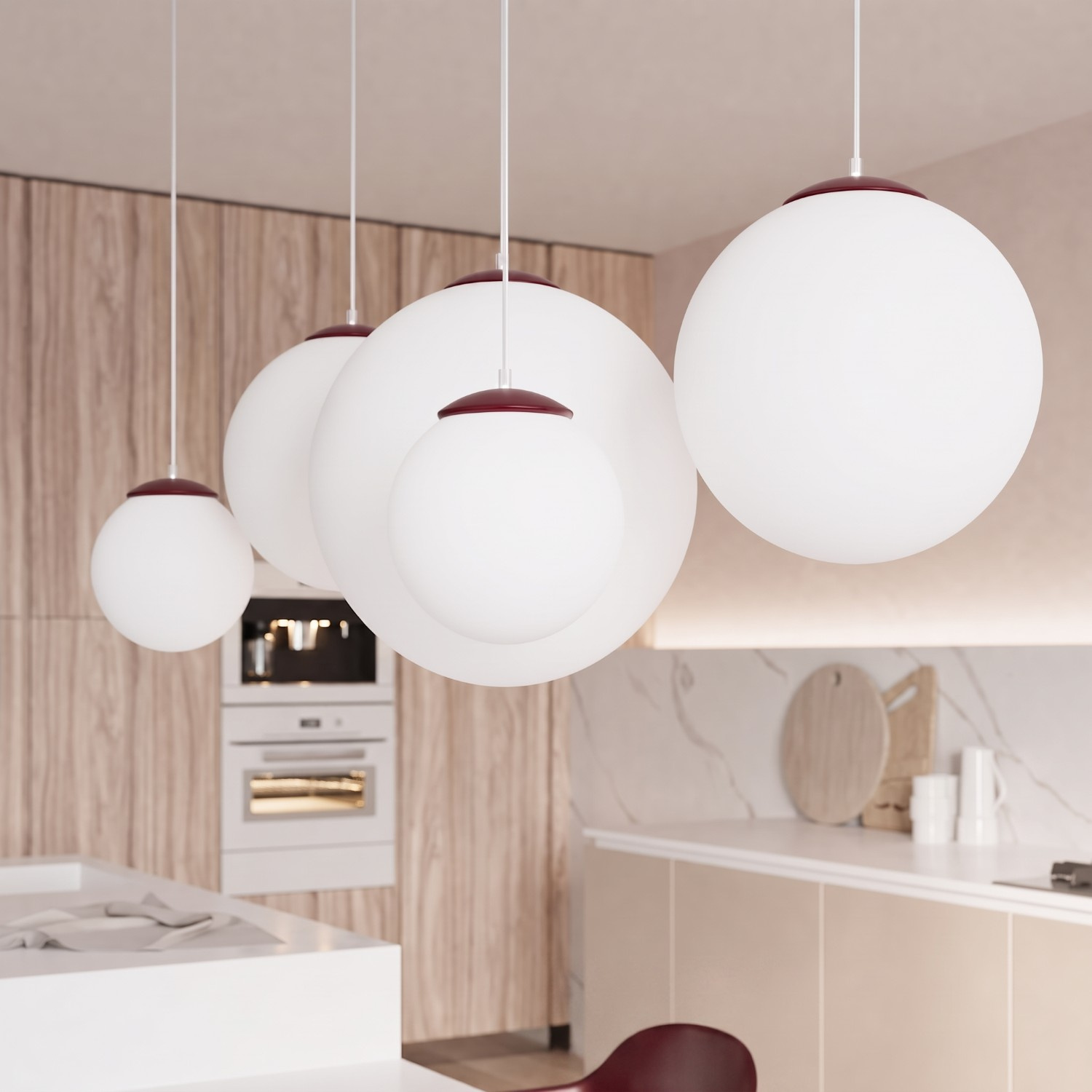 Lampa wisząca UGO 40 burgund - obrazek 15