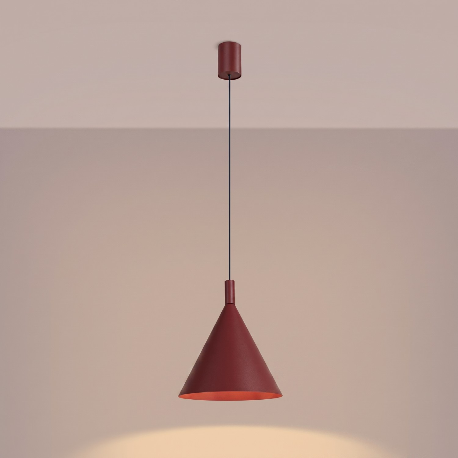Lampa wisząca NOX 25 burgund - obrazek 4