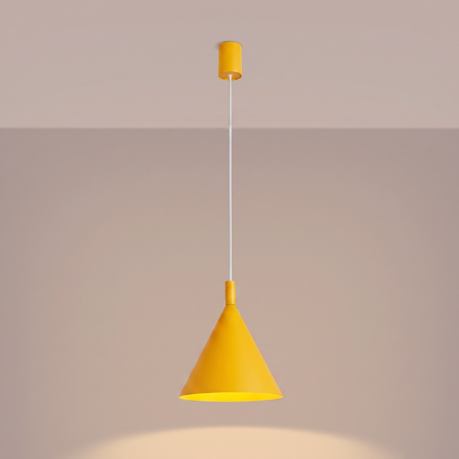 Lampa wisząca NOX 25 żółta - obrazek 4