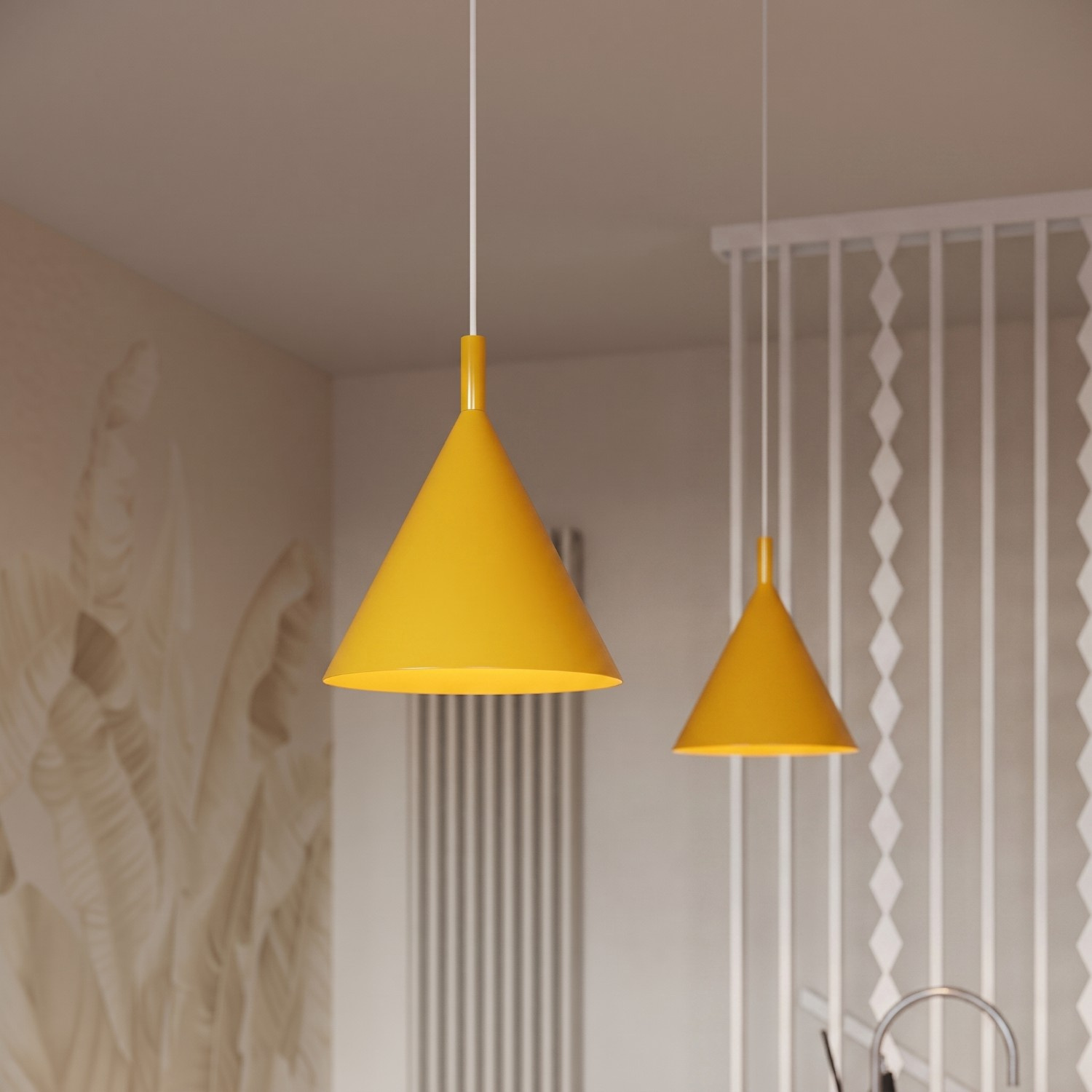 Lampa wisząca NOX 25 żółta - obrazek 14