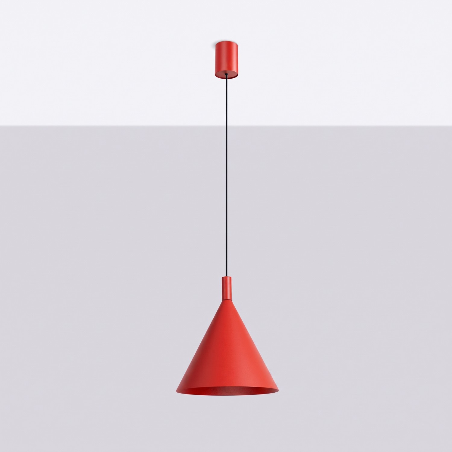 Lampa wisząca NOX 25 czerwona - obrazek 3