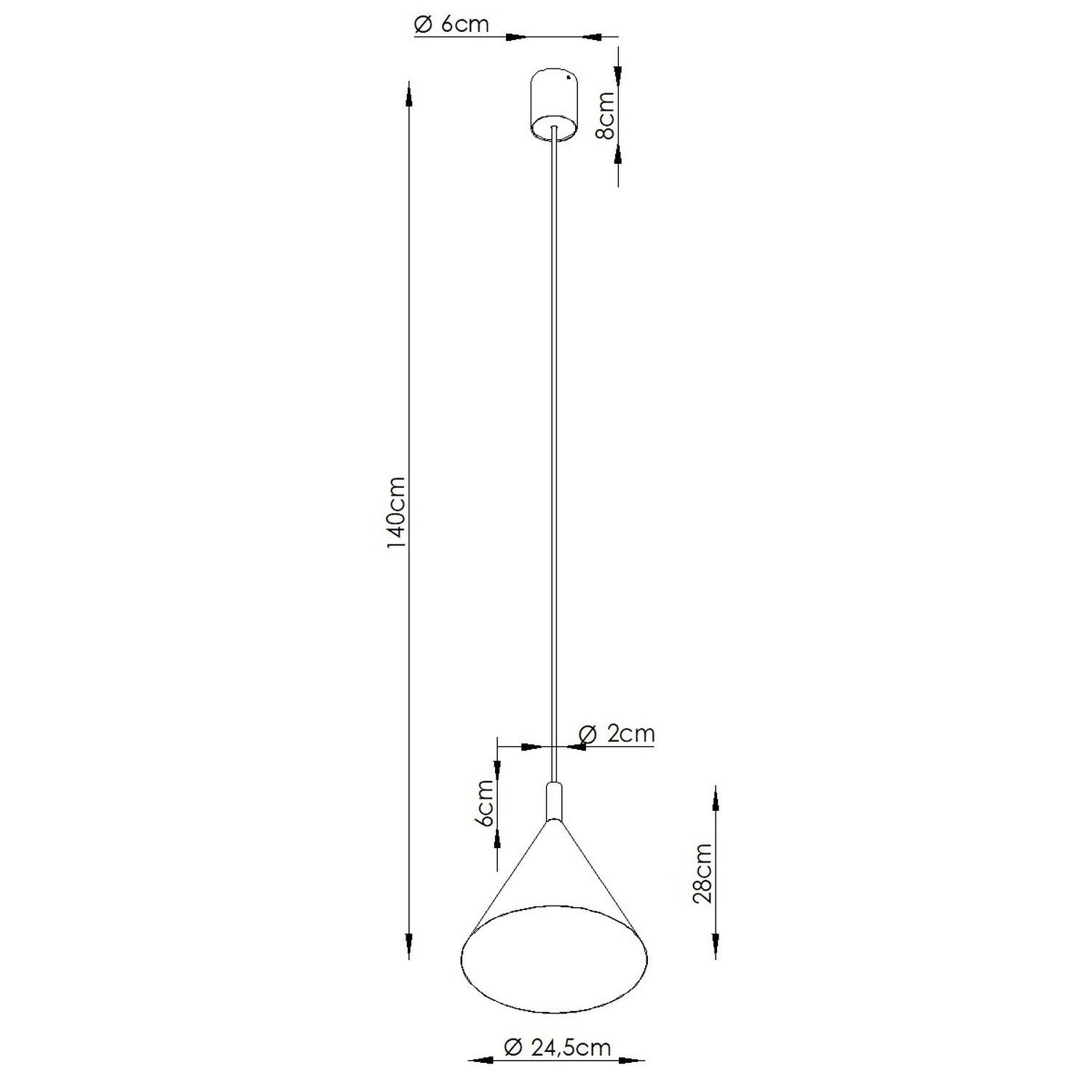 Lampa wisząca NOX 25 czerwona - obrazek 10