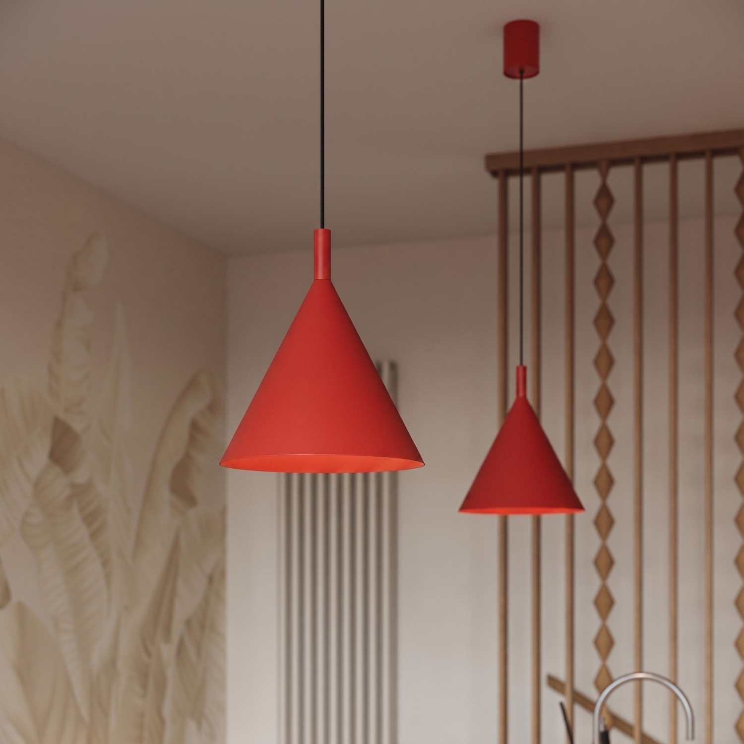 Lampa wisząca NOX 25 czerwona - obrazek 14
