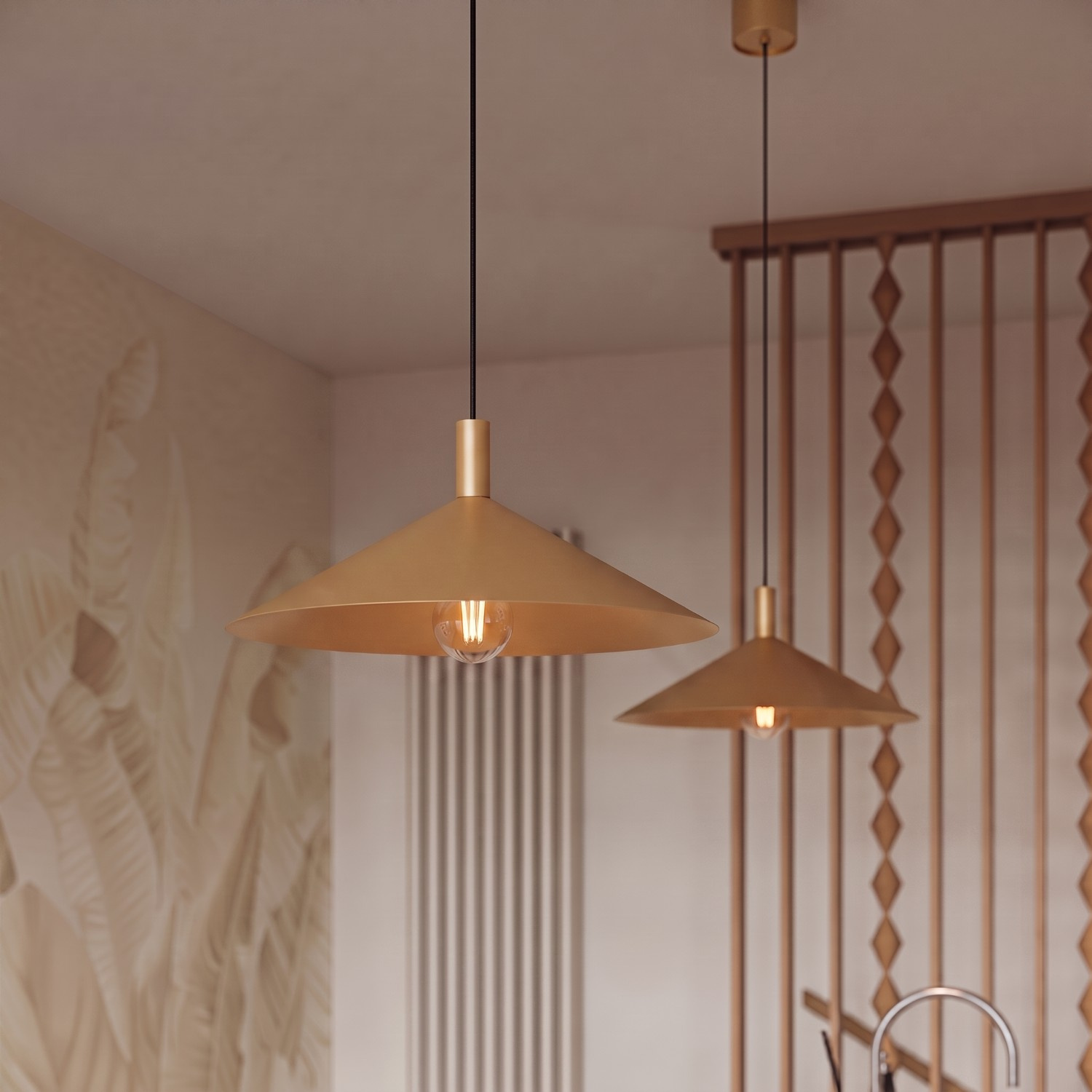 Lampa wisząca NOX 40 złota - obrazek 14