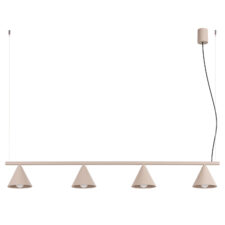 Żyrandol NOX 4L taupe