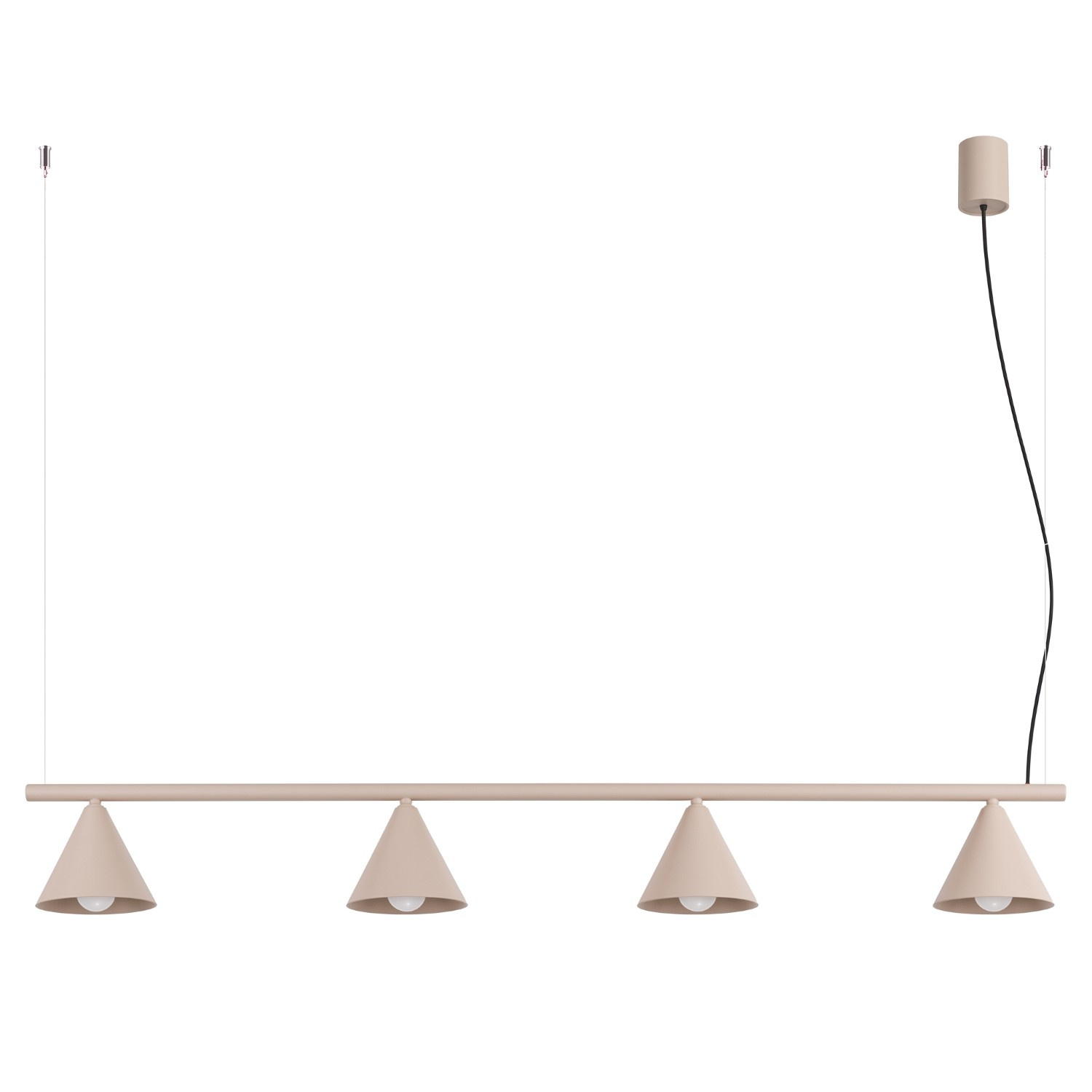 Żyrandol NOX 4L taupe