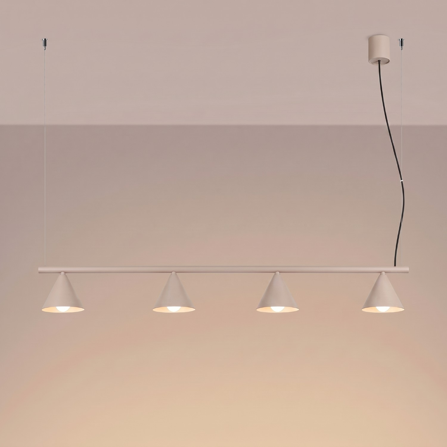 Żyrandol NOX 4L taupe - obrazek 4
