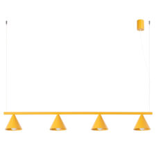 Żyrandol NOX 4L żółta