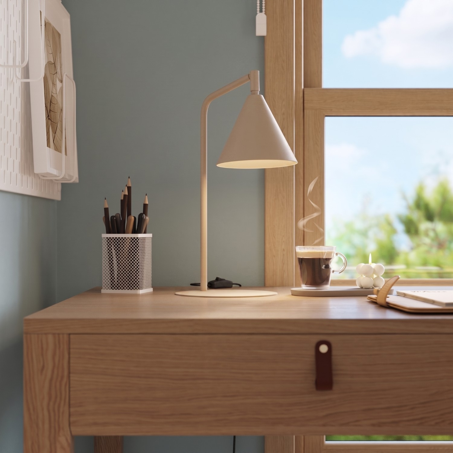 Lampa biurkowa NOX taupe - obrazek 14