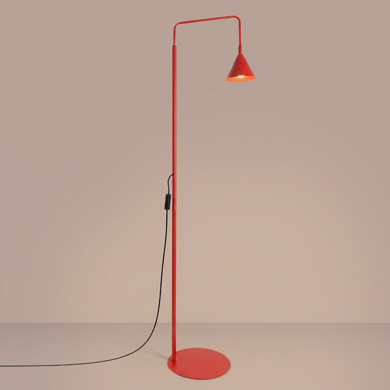 Lampa podłogowa NOX czerwona - obrazek 4