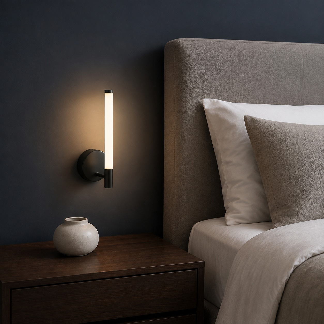 Lampa ścienna CLODE LED 26 cm -kinkiet czarny klasyczny - obrazek 5