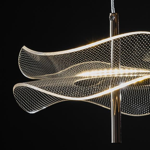 Lampa wisząca Mariposa różowe złoto 3000K - obrazek 3