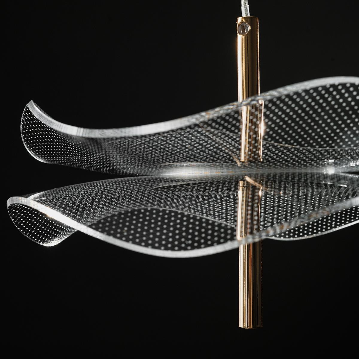 Lampa wisząca Mariposa różowe złoto 3000K - obrazek 4