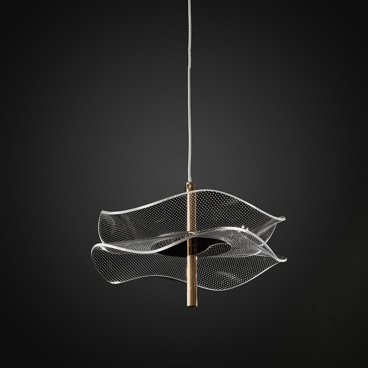 Lampa wisząca Mariposa różowe złoto 3000K - obrazek 6