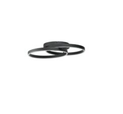 AZZARDO lampa sufitowa / plafon HALO TOP 65 + 45 czarna