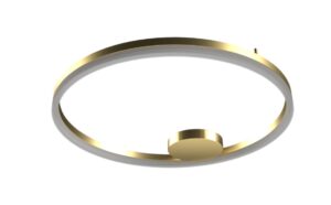 AZZARDO lampa sufitowa / plafon HALO TOP 120 CCT DIMM GO + REMOTE CONTROL złota